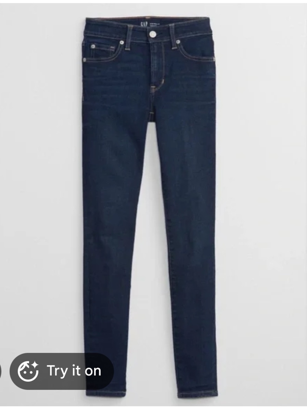 GAP mid-rise Jean leggings super skinny 12/31 short new with tags dark wash